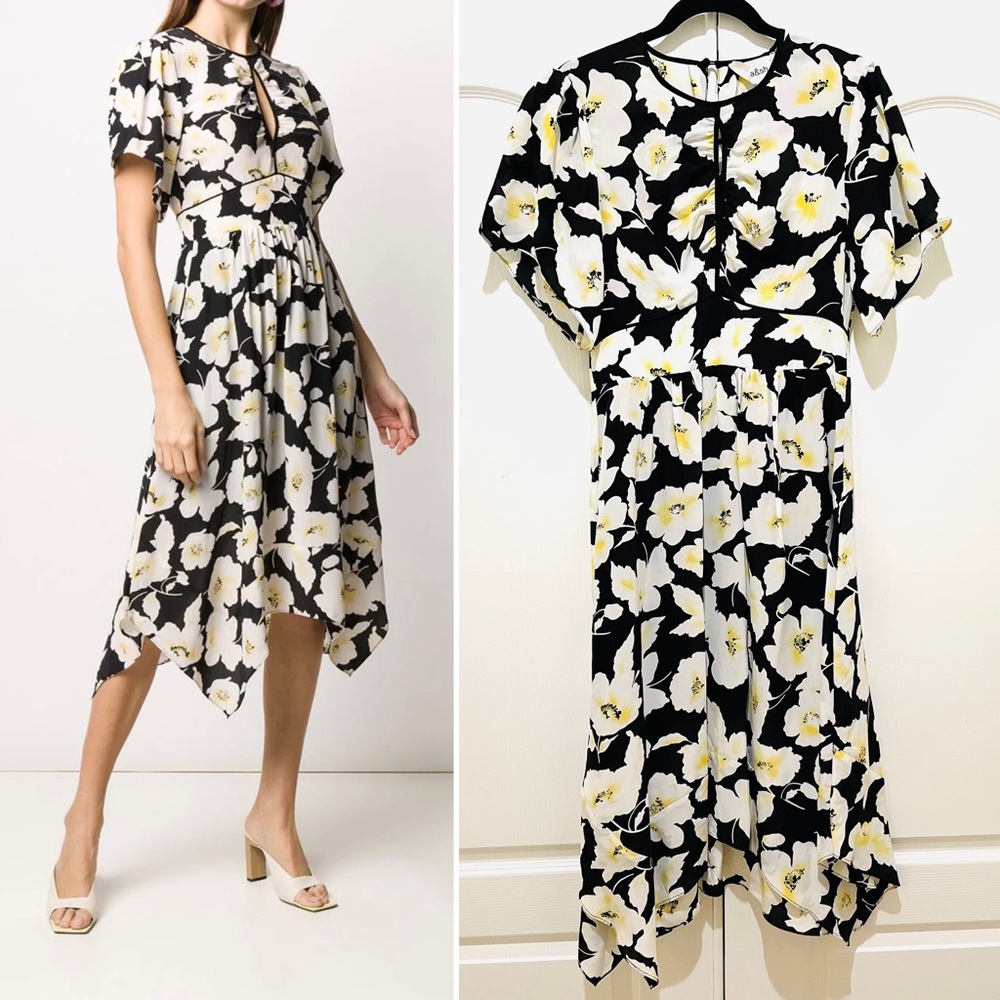 BA&SH floral midi dress M - Picture 5 of 10